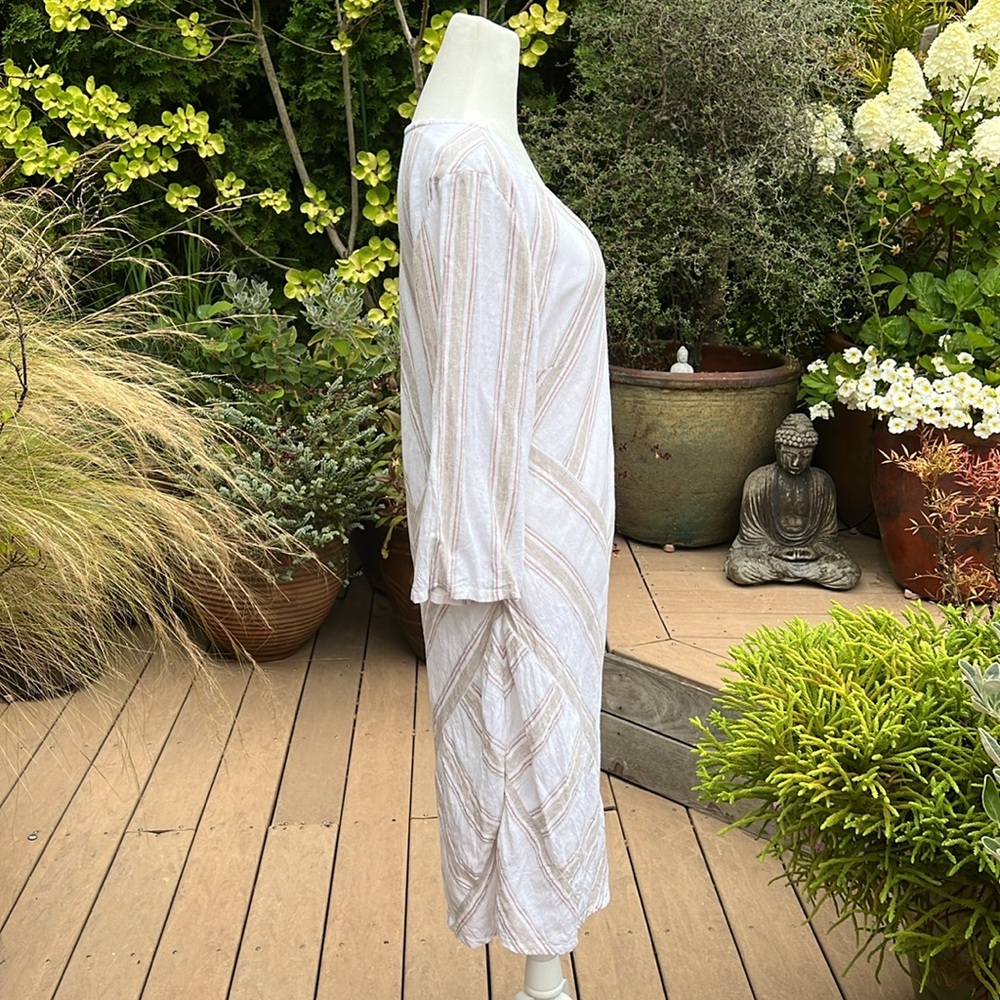 Soft surroundings linen fully lined dress - Picture 2 of 6